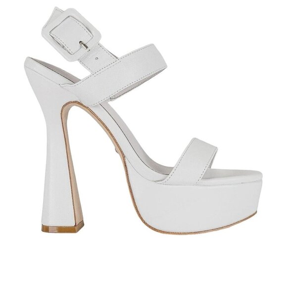 RAYE Rush High Heels in White 10 With Box Womens Platforms - Picture 1 of 13